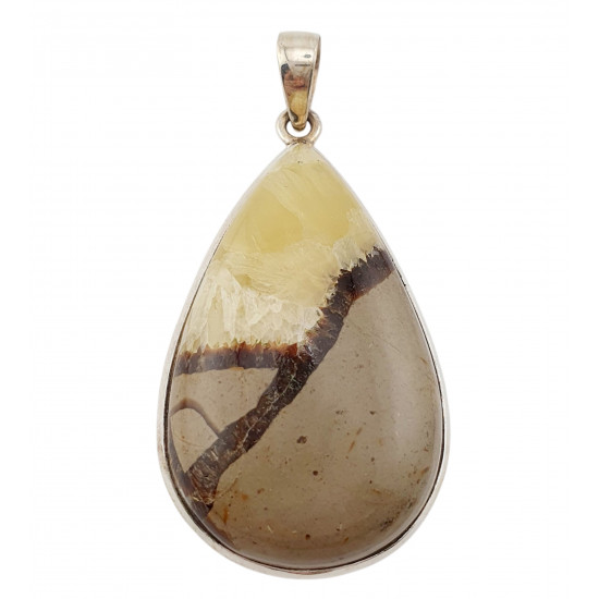 pendant yellow septarian