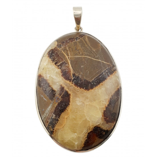 pendant yellow septarian