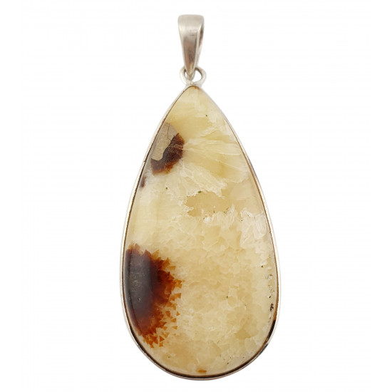 pendant yellow septarian