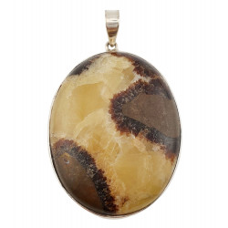 pendentif septaria jaune