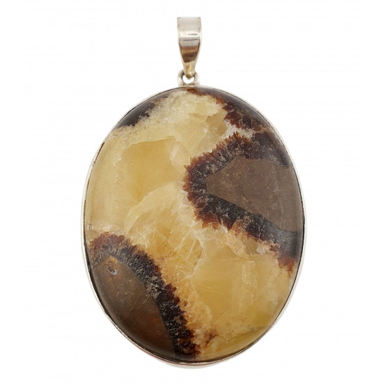 pendant yellow septarian