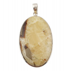 pendentif septaria jaune