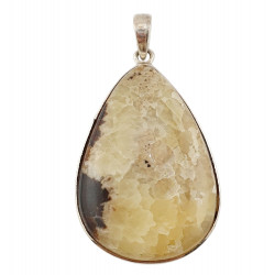 pendentif septaria jaune