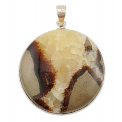 pendant yellow septarian