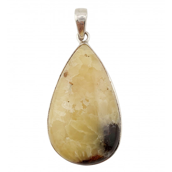 pendant yellow septarian