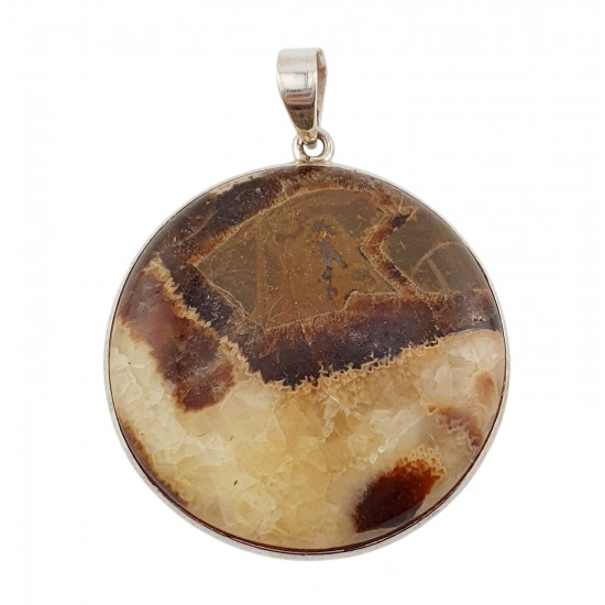 pendentif septaria jaune