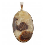 pendentif septaria jaune