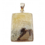 pendentif septaria jaune