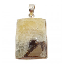 pendentif septaria jaune
