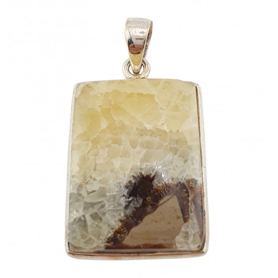 pendentif septaria jaune