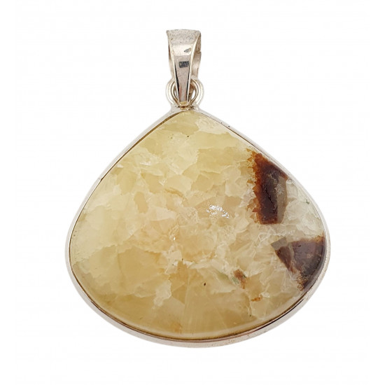 pendant yellow septarian