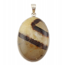 pendentif septaria jaune