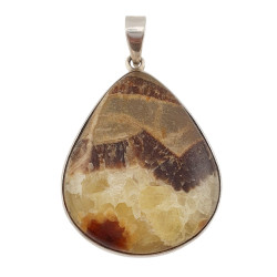 pendentif septaria jaune