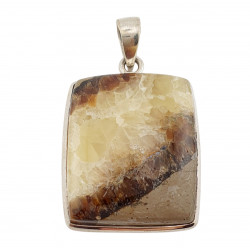 pendant yellow septarian