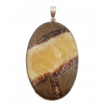 pendentif septaria jaune