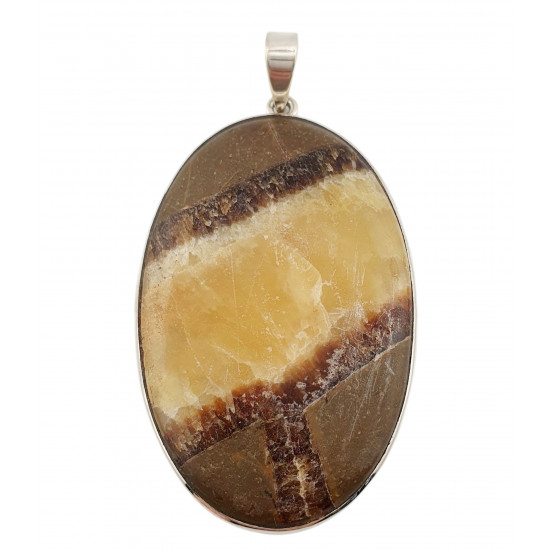 pendant yellow septarian