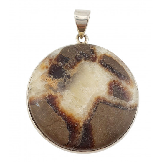 pendant yellow septarian