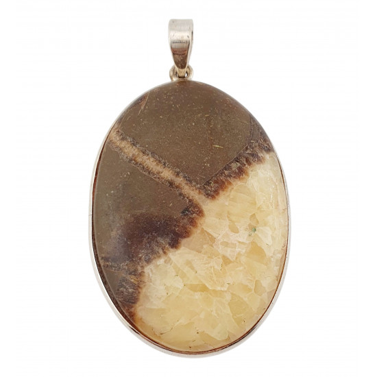 pendant yellow septarian