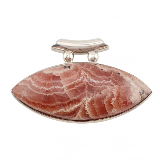 pendentif rhodochrosite argent
