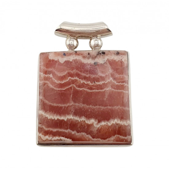 pendant rhodochrosite silver