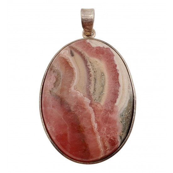 pendant rhodochrosite silver