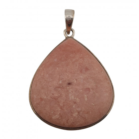 pendant Pink Opal silver
