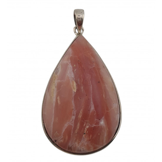 pendant Pink Opal silver