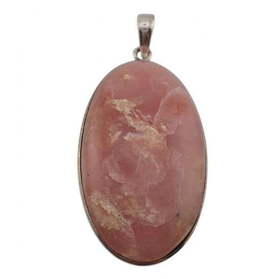 pendant Pink Opal silver