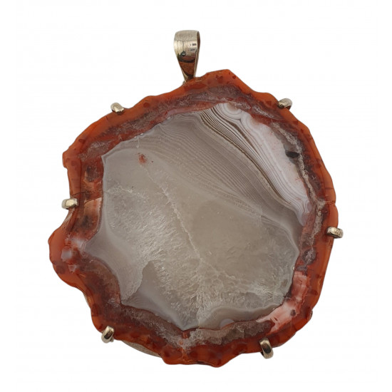 pendentif agate  argent