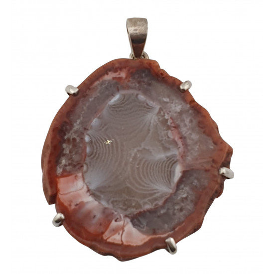 pendentif agate  argent