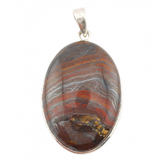 pendant iron eyes silver