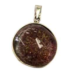 pendant lodolite quartz silver