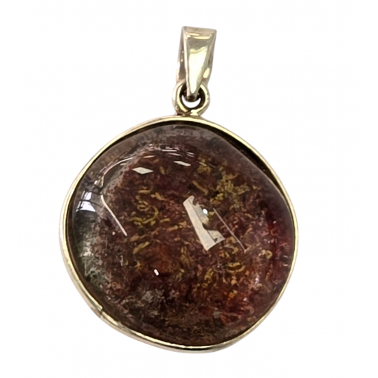 pendant lodolite quartz silver