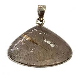pendant rutilated quartz silver