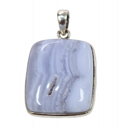 Blue chalcedony pendant