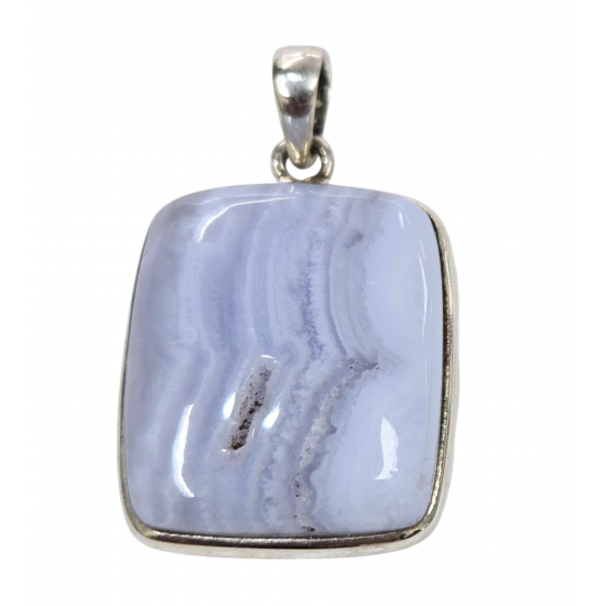 Blue chalcedony pendant