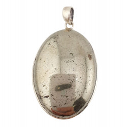 pendant pyrite silver