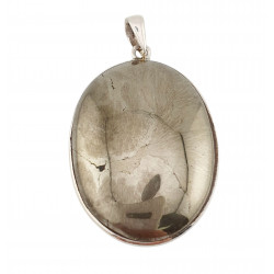pendant pyrite silver