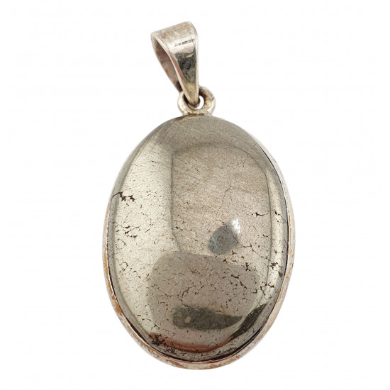 pendant pyrite silver