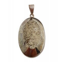 pendant pyrite silver