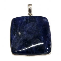 pendentif sodalite argent