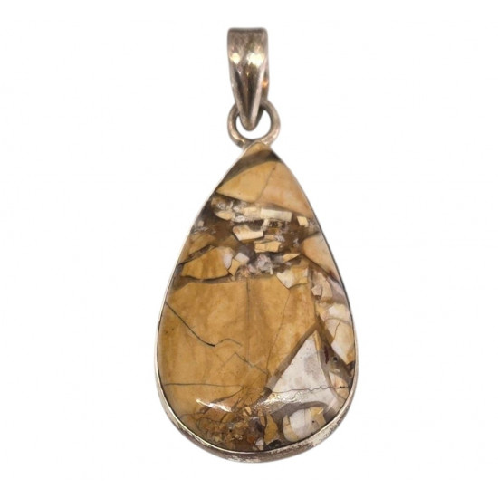 pendant brecciated jasper silver pendant brecciated jasper silver