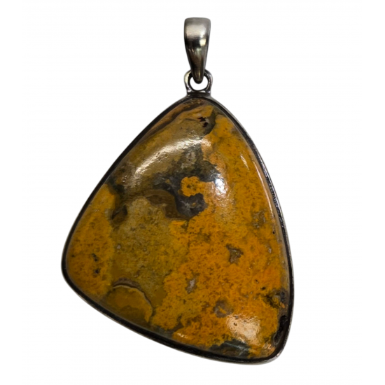 pendant bumblebee jasper silver