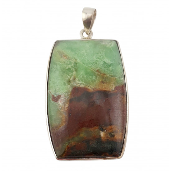 pendant chrysoprase silver