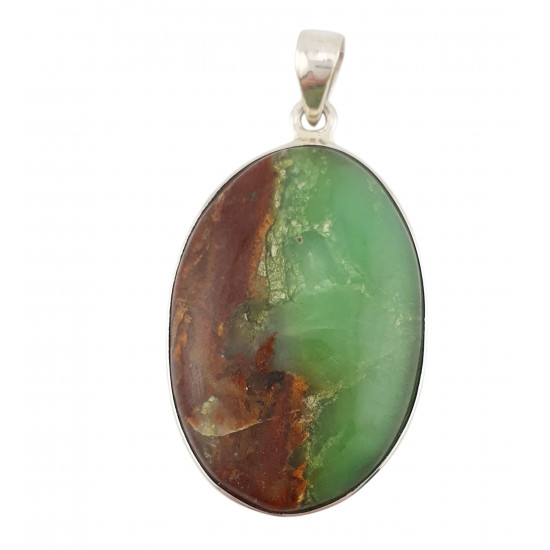 pendant chrysoprase silver