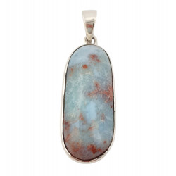 pendentif larimar argent