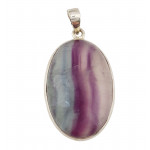 pendant fluorite silver