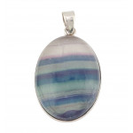 pendant fluorite silver
