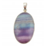 pendant fluorite silver