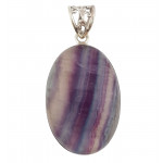 pendant fluorite silver
